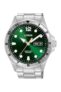 Lorus RL463BX9 Gents Automatic Silver Tone Green Or Black Day/Date Dial Watch 100M WR,2 Year Warranty – Sold By LoydJewellers1990