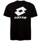 Lotto Mens 1124002 T-Shirt, Regular Fit T-Shirt Caviar or (Bright White £3.81) w/code Amazon Haul