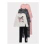Love Slogan Long Sleeve T-Shirt and Leggings (3-Pack)