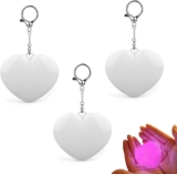 Love Wallet Tote Bag Touch Sensing Light, 3PCS Heart Shaped Purse Light with Automatic Sensor Rechargeable Handbag Lamp for Bag Organization & Night Visibility Handbag Sensing Lights for Women