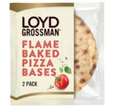 Loyd Grossman 2 Sourdough Flame Baked Pizza Bases 220g