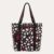 Lulu Guiness Black Multi Flurry Of Kisses Shopper Tote Bag