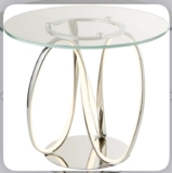 Luma Loop LED Chrome Side Table – Silver sold & shipped Searchlight Electric Ltd