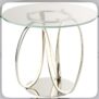 Luma Loop LED Chrome Side Table – Silver sold & shipped Searchlight Electric Ltd