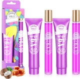 Luxury 4-Piece Fragrance Gift Set – 2 x 35ml Caramel Coconut Nut Perfume & 2 x 35ml Body Lotion, Sweet Warm Scent, Travel Size, Gift for Women, Gift for Her