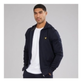 Lyle and Scott Vintage Mens Full Zip Hoodie Dark Navy