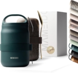 MAMEIDO Thermal Food Flask 800 ml, yogurt cup to go stainless steel, thermo cup food leak-proof, lunch box BPA-free, keep warm container (Ocean Bloom)