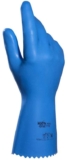 MAPA Professional JERSETTE 308 Food Safe Gloves in Latex, Waterproof Gloves, Blue, Size 9 Protective Gloves (1 Pair)
