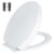 MASS DYNAMIC White Soft Close Toilet Seat, Quick Release for Easy Cleaning