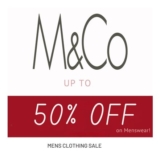 M&Co Mens Fashion Sale – Upto 50% off on Menswear