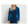M&Co Petite Teal Green Velvet Blazer ( Size 14 Only Available)