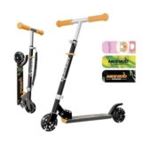 MEE GOO Kids Scooter 3, Light Up, Foldable, Adjustable Handlebar