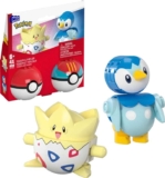MEGA Pokémon Action Figure Building Toys Set, Poké Ball 2-Pack Togepi & Piplup