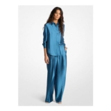 MICHAEL Michael Kors MK2000 Logo Print Satin Shirt