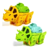 MIFKLMV 2 Pack Press-and-Go Dinosaur Toy Cars