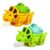 MIFKLMV 2 Pack Press-and-Go Dinosaur Toy Cars