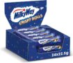 MILKY WAY Crispy Rolls, Milk Chocolate, Biscuit Snack bar, Single 22.5 g (1 x 24 Bars)