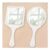 MINWEGI Vintage Hand Mirror Duo, Square and Round