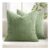 MIULEE Set of 2 Striped Corduroy Square Throw Pillow Case