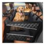 MIXJOY Dog Car Seat for Large/Medium Dogs, Waterproof, Hard Bottom