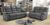 MNS Bonded Leather Recliner Sofa with Cupholders – 32 Seater Sofa – Grey (Full Set 32) – Sold & fulfilled by MNS (MY NEW SOFA) LTD