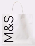 M&S Logo Medium Paper Text Carrier Bag – Instore St Peter Street St Albans