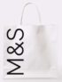 M&S Logo Medium Paper Text Carrier Bag – Instore St Peter Street St Albans