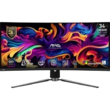 MSI MAG 341CQP QD-OLED (9S6-3DD04T-003) 34 UltraWide Quad HD 175Hz OLED Gaming Monitor – Black – With Code – Sold by AO (UK Mainland)
