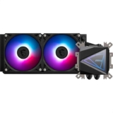 MSI MAG CORELIQUID I240 AIO CPU Liquid Cooler – Enlarged Copper Cold Plate, ARGB Blockhead & LDB Fans, Dual-Chamber Water Block