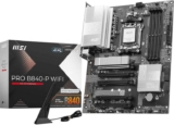 MSI PRO B840-P WIFI Motherboard, ATX – Supports AMD Ryzen 9000/8000 / 7000 Processors, AM5 – DDR5 Memory Boost (8000 MT/s OC