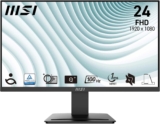 MSI PRO MP2412 23.8 Inch Full HD Office Monitor – 1920 x 1080 VA Panel, 100 Hz, Eye-Friendly Screen, VESA Mountable, Built-in Speakers, Display Kit Support, Tilt Adjustable – HDMI 1.4, DP 1.2a