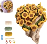 MXHBSTP Crochet Flower Bundle Blanket, DIY Premium Yarn Flower Blanket Kit, 70 70cm Lightweight Home Decoration Crochet Blanket, Mothers Day and Valentines Day Gifts