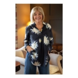 MaHerdis Abstract Floral Print Blouse