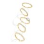 Macachii 5-Piece Silver Ring Set for Women, Stackable