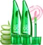 Magic Colour Changing Lip Oil, 2 PCS Aloe Vera Lip Oil Hydrating Lip Gloss Long Lasting Moisturizing Lipgloss Set Non-Sticky Pink Liquid Lipstick Aloe Vera Lip Stick for Women Girls