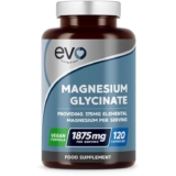 Magnesium Glycinate Supplements 1875mg 120 High Strength Capsules Sold by EVO NUTRITION FBA (S&S £6.75)