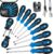 Magnetic Screwdriver Set 10PC,5 Phillips and 5 Flat Head Precision Screwdriver,Professional Cushion Grip and Non-Slip for Repair Home Improvement CraftBlue