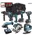 Makita 18V 7 Piece Cordless Kit with 3 x 5.0Ah Batteries T4TKIT-44 Free Toy Jack