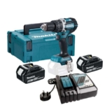 Makita DHP484RTJ 18v LXT Brushless 2-Speed Combi Drill including 2x 5.0Ah Batteries, Charger and Makpac Carry Case