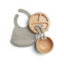Mamas & Papas Bamboo Weaning Starter Kit, 4 Pieces, Truffle