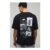 Man Black Oversized Back Print T-Shirt