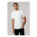 Man French Connection Cotton Short Sleeve Oxford Shirt