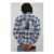 Man Oversized Boxy Western Embroidered Check Long Sleeve Shirt