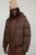 Man Regular Fit Hooded Puffer Coat In Brown, XS – M