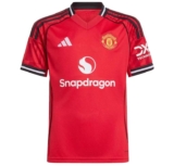 Manchester United adidas Home or Away Shirt 2025-26 – Kids (Officially Licensed Gear) Red or White, w/code & Free Delivery