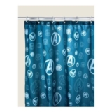 Marvel Avengers Blue Shower Curtain