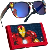 Marvel Boys UV Protection Sunglasses and Trifold Wallet Set – Boys Gifts