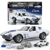 Mattel Brick Shop Hot Wheels Elite Series Corvette Grand Sport Building Set, 918 Pieces