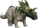 Mattel Jurassic World Rebirth Wild Roar Dinosaur Toy, Spiclypeus Posable Figure, Tail-Controlled Head Butt & Thrash Attack & Sound, Digital Play, JGB89