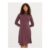 Mauve Long Sleeve Mini Dress